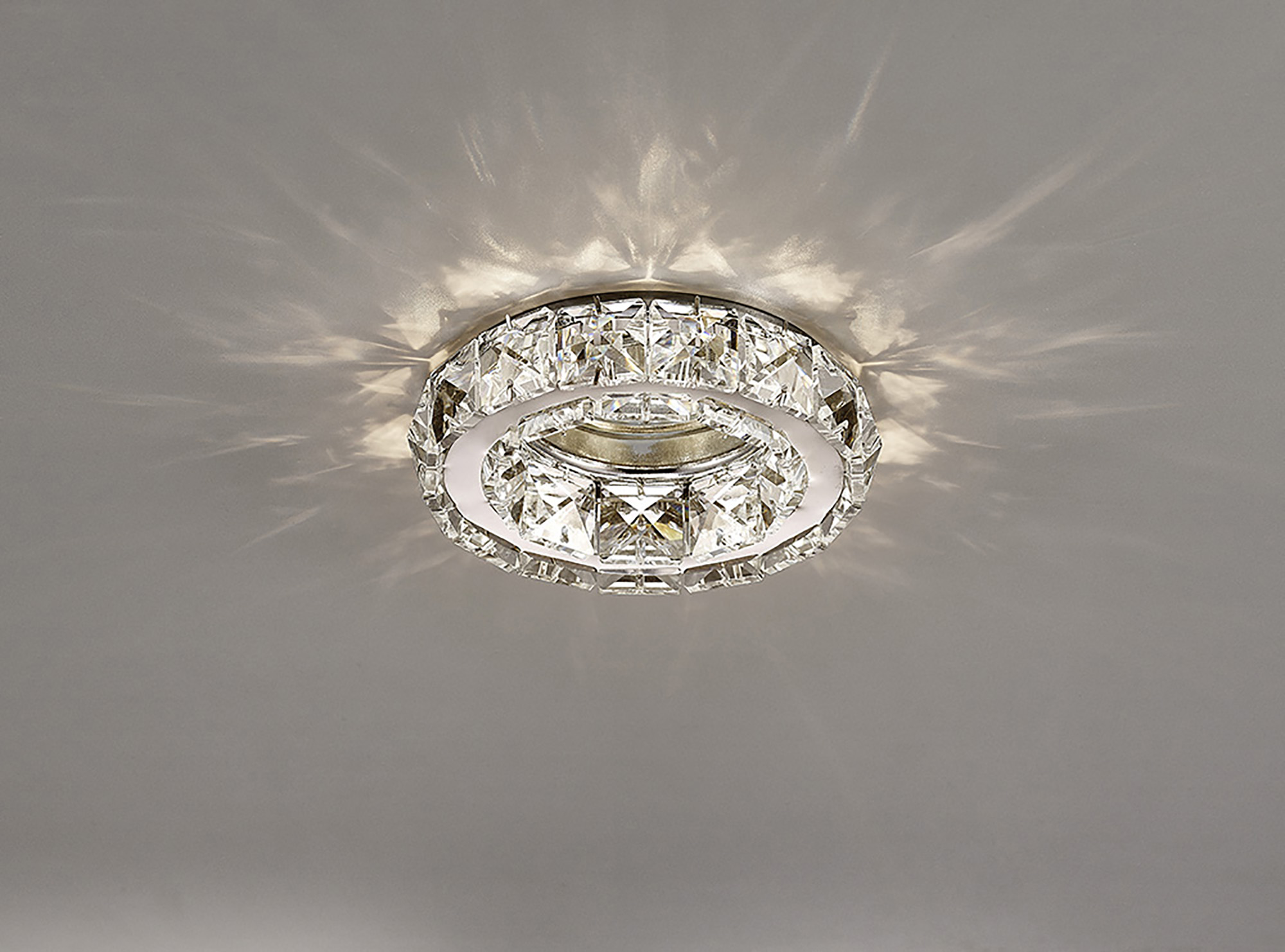 IL30836CH  Galaxy GU10 Round Crystal Downlight